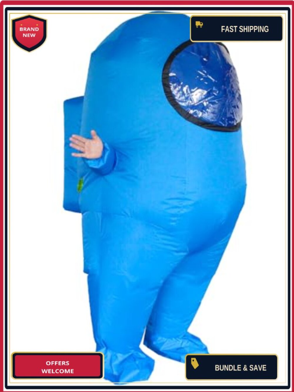 Adult Inflatable Astronaut Costume Funny Halloween Spacesuit